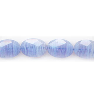 BLUE LACE AGATE 10X14 FACETED OVAL
