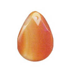 FACETED PEAR 30X40MM CARNELIAN (NATURAL)