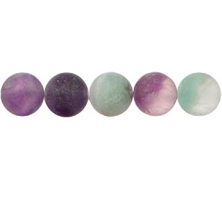 FROSTED FLOURITE 10MM