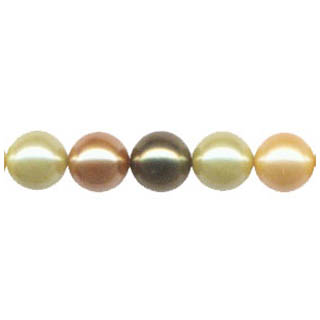 SHELL PEARL #GOLD MULTI 16MM ROUND