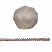 GREY AGATE 04MM FACETED ROUND