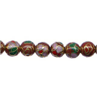 CLOISONNE 08MM RUST RED