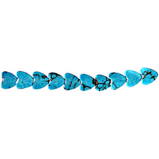 SYNTHETIC TURQUOISE HEART 06MM