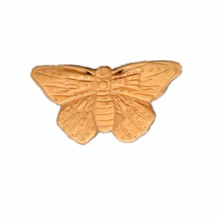 BONE BUTTERFLY 34X59MM IVORY ( 8PCS)