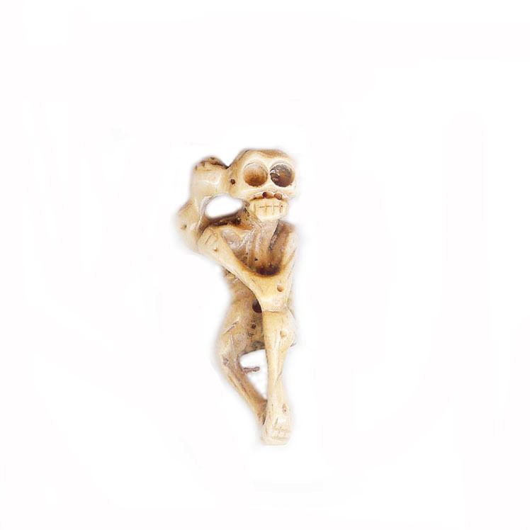 BONE SKELETON 16X28MM ANTIQUE (12PCS)