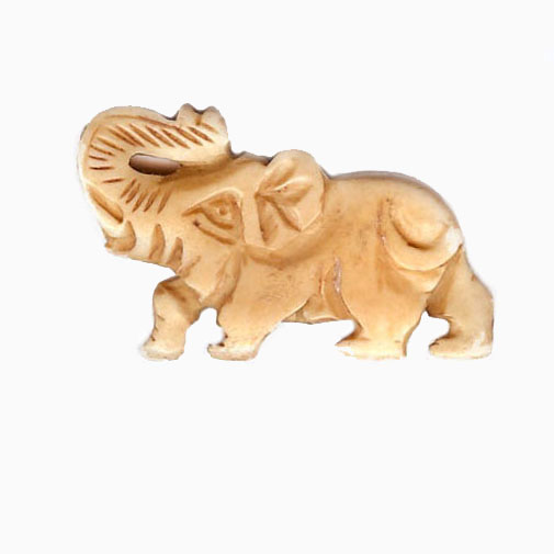 BONE ELEPHANT 24X47MM IVORY(20 pcs)