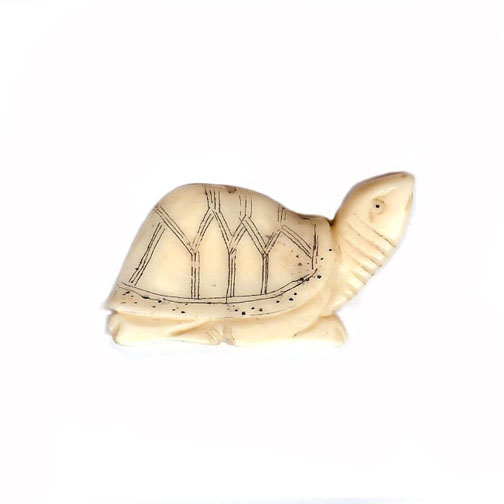 BONE TURTLE 19X35MM IVORY (21 PCS)
