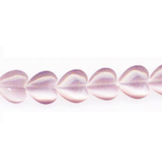 CAT'S EYE PUFF HEART 12MM LIGHT PURPLE