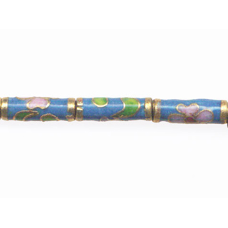 CLOISONNE TUBE 4X13MM BLUE