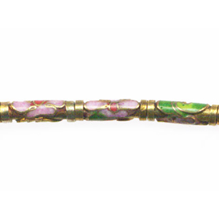 CLOISONNE TUBE 4X13MM GOLD