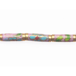 CLOISONNE TUBE 4X13MM PINK