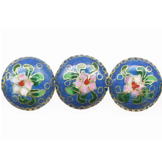 CLOISONNE DISC 20MM LIGHT BLUE