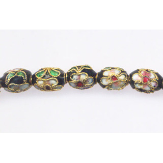 ENAMEL RICE 7X9MM BLACK