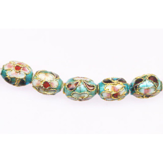 ENAMEL RICE 7X9MM TOURQUOISE