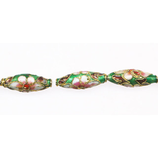 ENAMEL RICE 8X20MM GREEN
