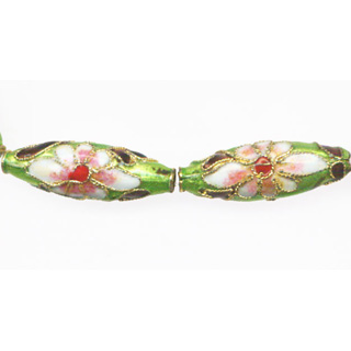 ENAMEL RICE 9X27MM APPLE GREEN