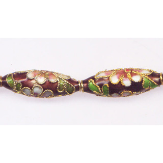 ENAMEL RICE 9X27MM PURPLE