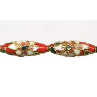 ENAMEL RICE 9X27MM RED