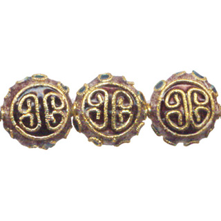 ENAMEL LONG LIFE DISC 15MM PURPLE