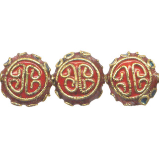 ENAMEL LONG LIFE DISC 15MM RED