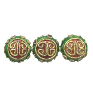ENAMEL LONG LIFE DISC 15MM RUST RED