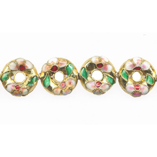 ENAMEL DONUT 15MM GOLD