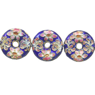 ENAMEL DONUT 26MM BLUE