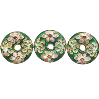 ENAMEL DONUT 26MM GREEN