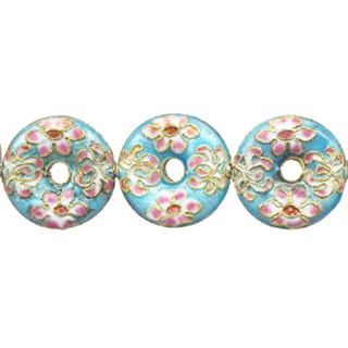 ENAMEL DONUT 26MM TOURQUOISE