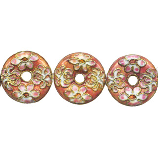 ENAMEL DONUT 26MM ORANGE