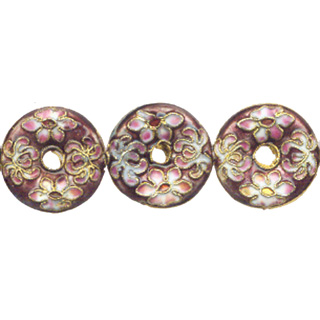 ENAMEL DONUT 26MM PURPLE