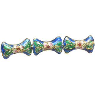ENAMEL BONE 11X20MM LIGHT BLUE