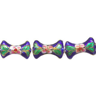 ENAMEL BONE 11X20MM BLUE