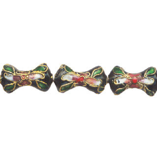 ENAMEL BONE 12X20MM BLACK