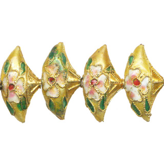 ENAMEL FAN 13X24MM YELLOW