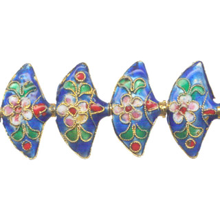 ENAMEL FAN 15X25MM LIGHT BLUE