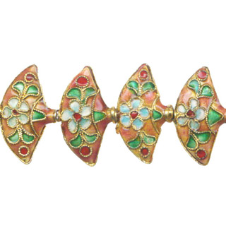 ENAMEL FAN 14X24MM ORANGE