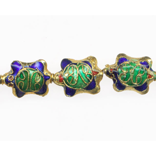 ENAMEL TURTLE 13X18MM GOLD