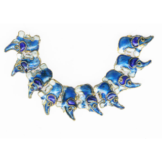 ENAMEL ELEPHANT 13X18MM LIGHT BLUE