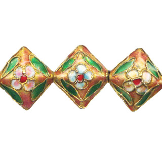 ENAMEL DIAMOND 17MM ORANGE