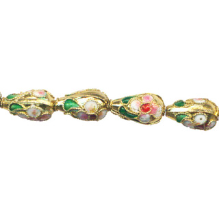ENAMEL TEAR DROP 8X13MM GOLD