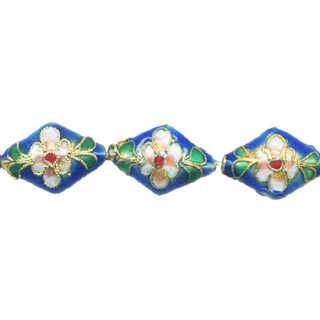 ENAMEL DIAMOND 14X21MM LIGHT BLUE