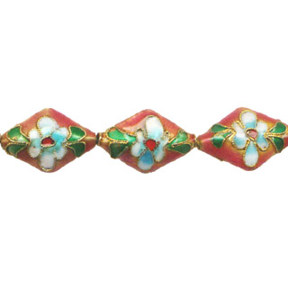 ENAMEL DIAMOND 14X21MM ORANGE