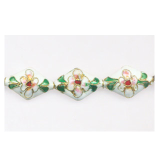 ENAMEL DIAMOND 14X21MM WHITE