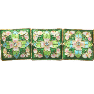 ENAMEL SQUARE 21MM GREEN