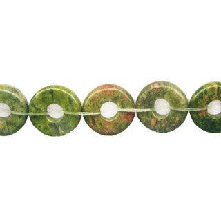 UNAKITE LOOSE DONUT 10MM