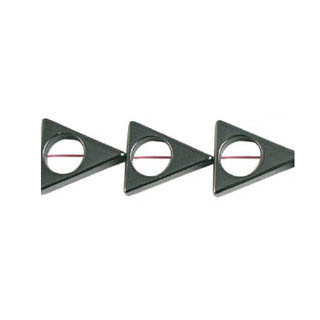 HEMATITE TRANGLE W/HOLE16X18MM