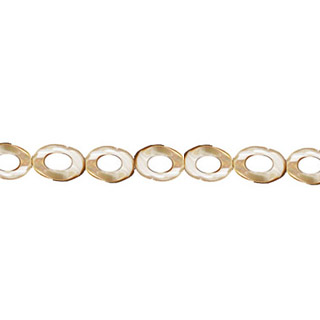 MOP(NATURAL) TWIST OVAL DONUTS 08X12MM