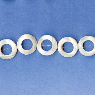 MOP(WHITE) TWIST DONUT 12MM