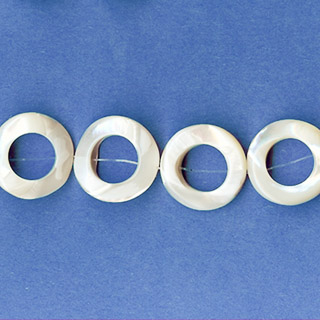 MOP(WHITE) TWIST DONUT 15MM